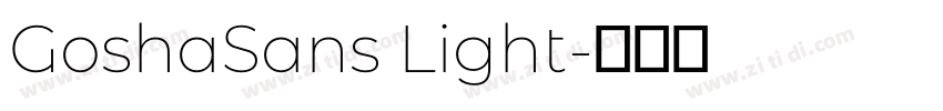 GoshaSans Light字体转换